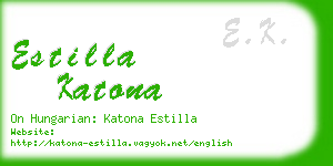 estilla katona business card